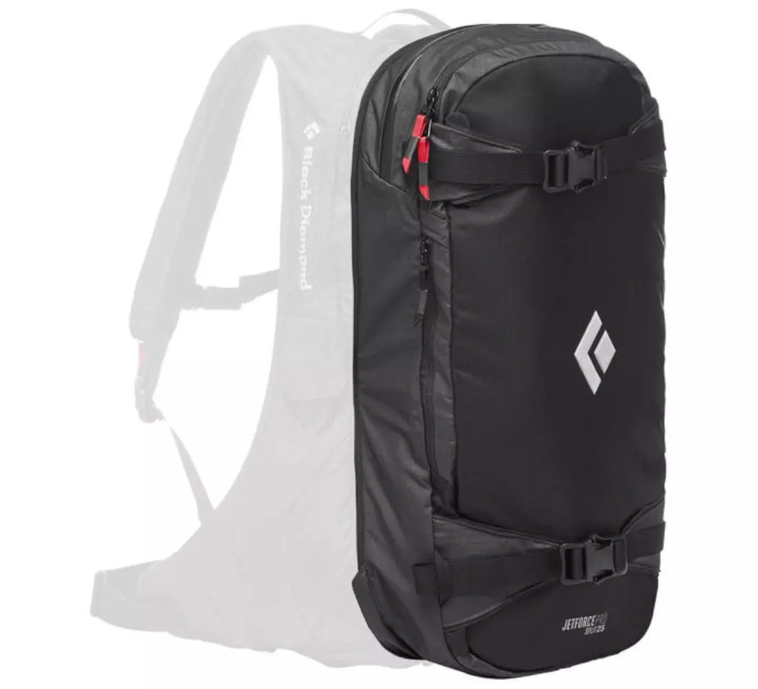 Avalanche backpack Black Diamond Jetforce Pro Split Zip-On 25L